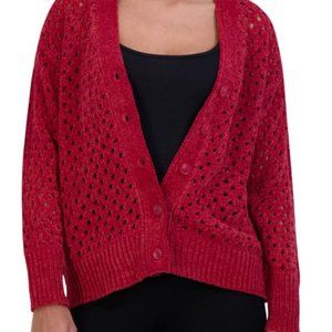 BCBGMaxAzria Open Knit Cardigan Size L
